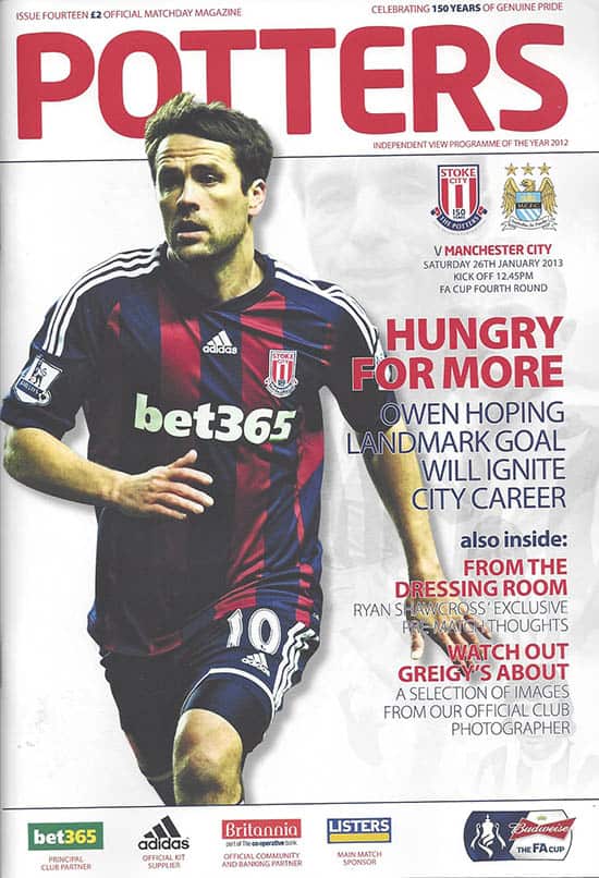 Stoke City FC v Manchester City FC